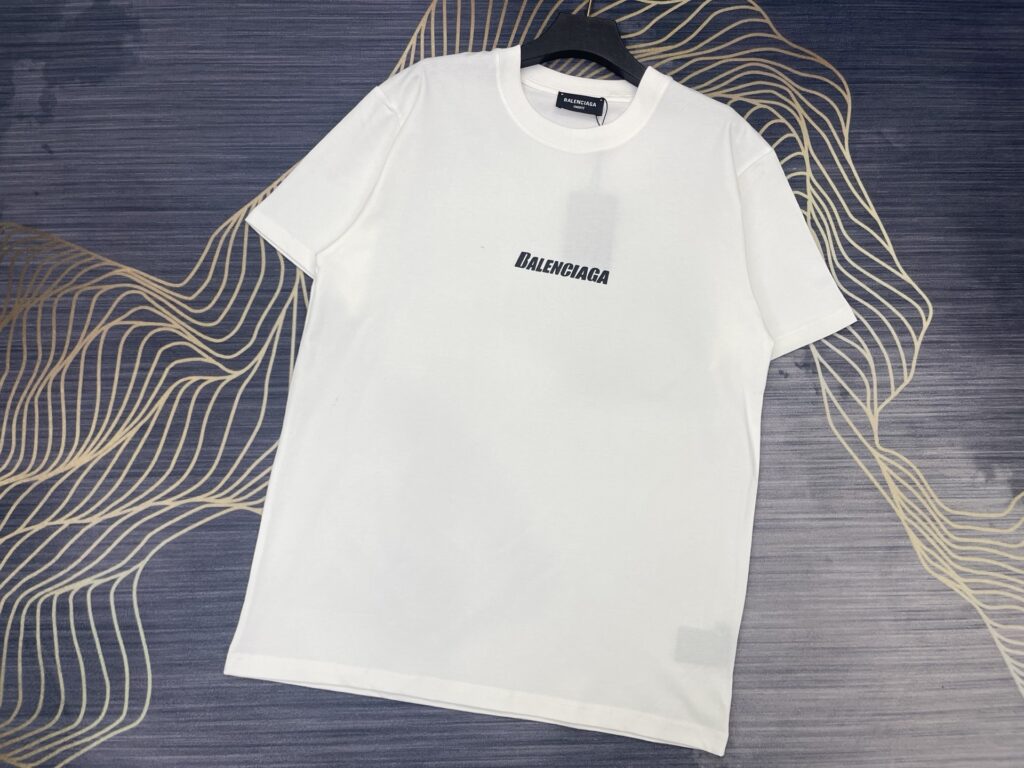 2025 SS Balenciaga Heavy Cotton 280GSM Logo Print T-Shirt | Celebrity Streetwear | 1:1 Replica