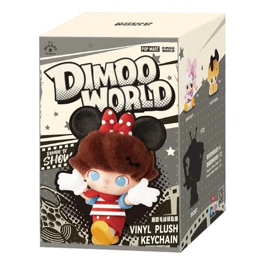 Pop Mart Disney Dimoo World Vinyl Plush Pendant Sealed Case (1 Blind Box)