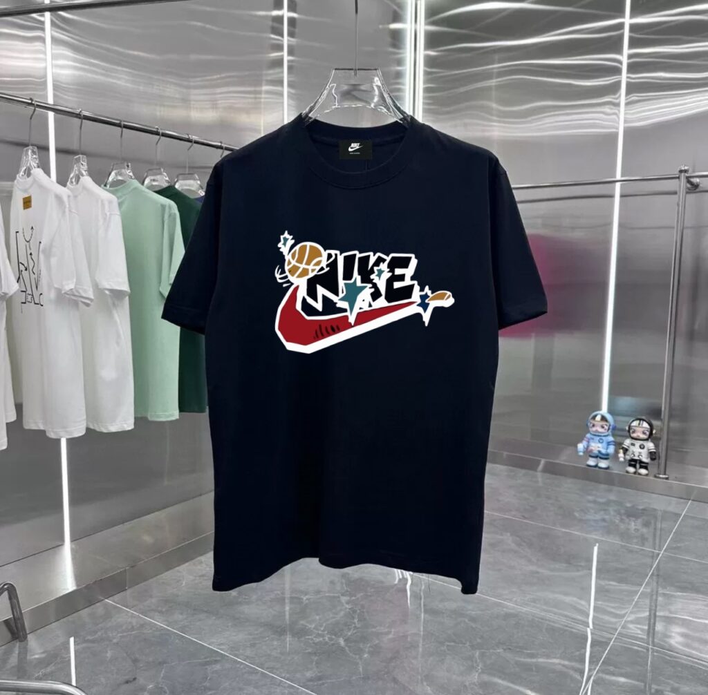 Nike Vintage Print Couple Tee | 280GSM Combed Cotton | Oversized Drop Shoulder | Boutique-Grade Printing