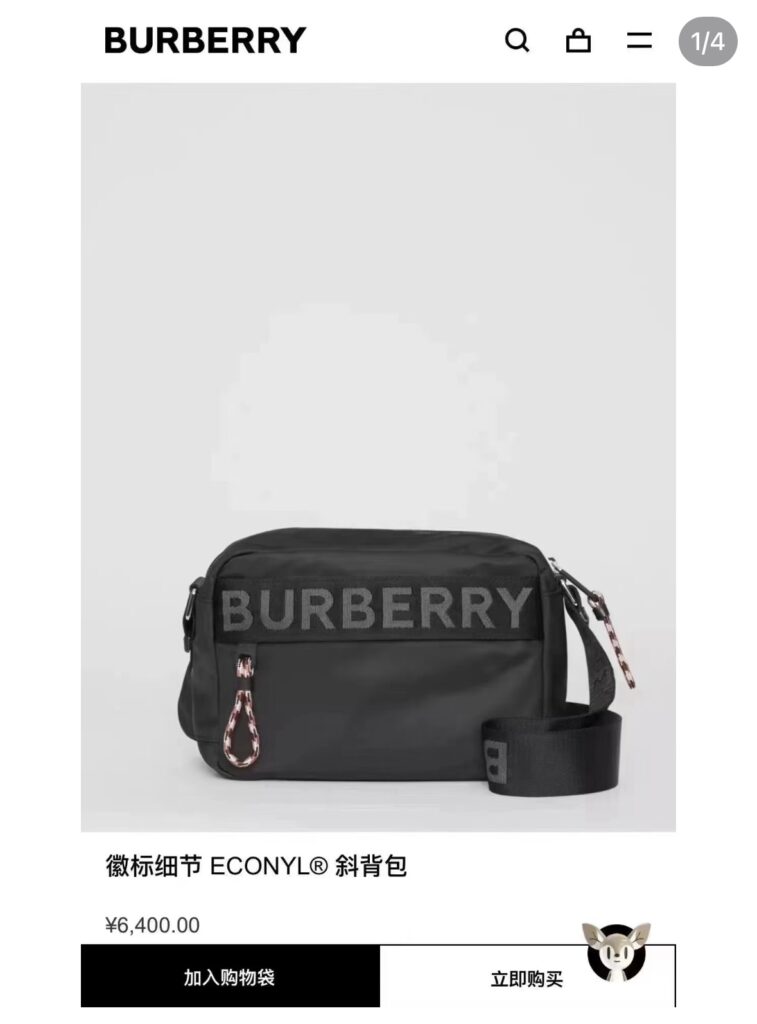 Burberry 492916 Bag Size 22, 16